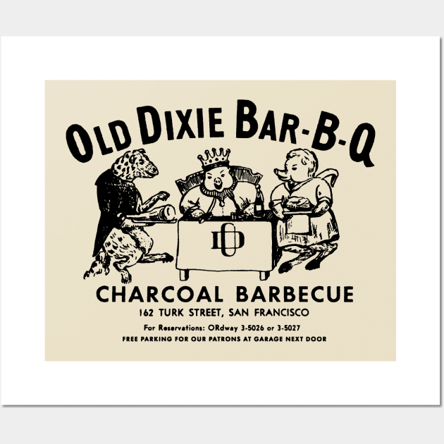 OLD DIXIE BARBQ Wall Art by BUNNY ROBBER GRPC